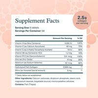 
              Collagène marin Youtheory - 2 500 mg de collagène hydrolysé - Peau de soutien * - Collagène d'origine piscicole - avec vitamine C, A, C, E, B6, B12 et & Plus - Très digestible et Absorbable - 290 Comprimés
            