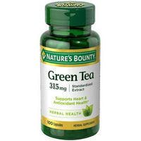 Nature s Bounty Green Tea Extract 315 mg Capsules for Antioxidant Health 100 Ct-DLC:03/28