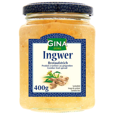 Pâte à tartiner au gingembre 400g DLC: 22-AOÛT24