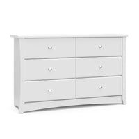 
              Storkcraft Crescent 6 Drawer Dresser with Interlocking Drawers - Pebble Gray
            