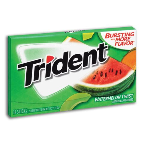 Trident Tropical Twist Sugar Free Gum (14 pieces, 15 pk.) DLC: Fev26