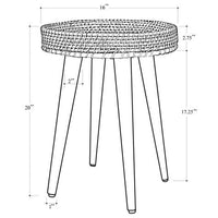 
              Round Natural Woven Accent Table (FA) - Threshold
            
