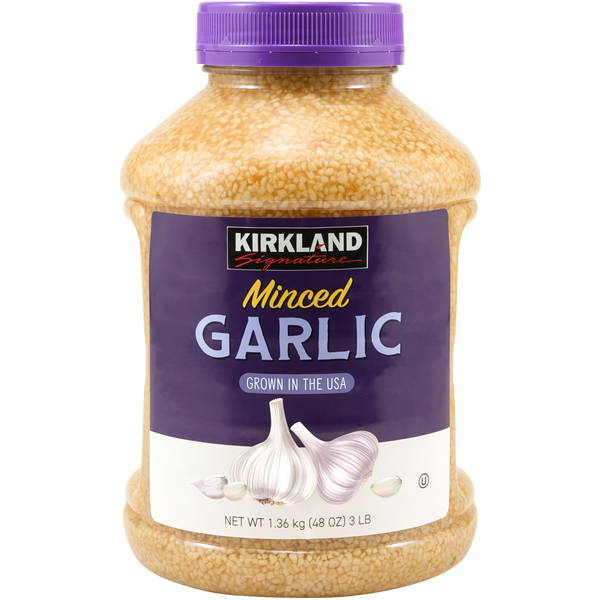 Kirkland Signature Minced California Garlic, 48 oz 1.36 Kg