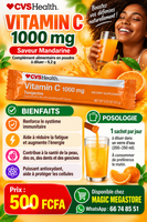 
              Vitamin C 1000 Mg tangerine Flavored Drink Mix – CVS Health 36 packets DLC: Déc27
            