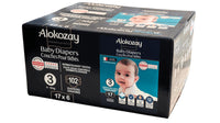 
              Alokozay - Premium Baby Diapers - Size 3 - 5-10 Kg - 17pcs & Wipes - 20pcs
            