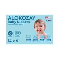Baby Diapers - Size 6 (15+ Kg) - 14 Diapers X Pack Of 6