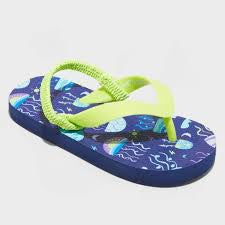 Toddler Adrian Slip-On Flip Flop Sandals - Cat & Jack Navy Blue M