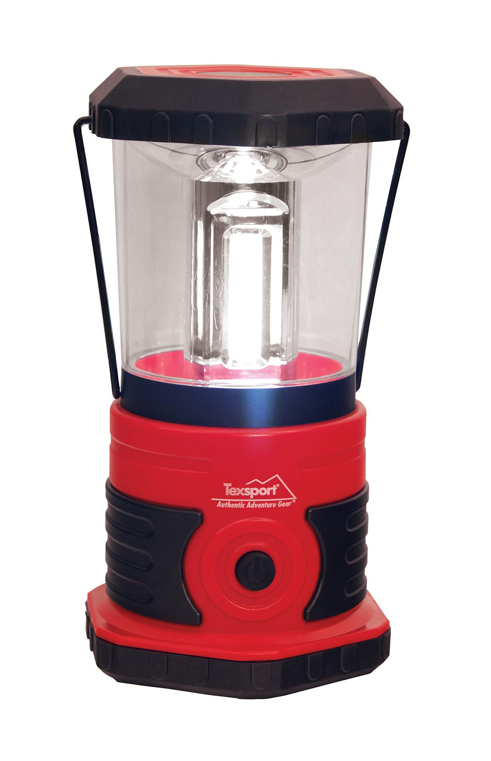 Texsport 600 Lumen LED Camp Lantern - Black/Red