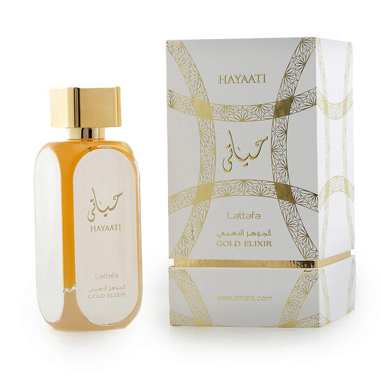 LATTAFA Unisex Hayaati Gold Elixir EDP Spray 3.4 oz Fragrances 100ml