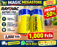 
              RAYOVAC Heavy Duty D Zinc Chloride Batteries Shrink-Wrapped 1.5V 6-Pack d6 hd-dd
            