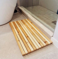 
              Wood bath mat shower mat Bathtub Mat Bathroom Mat Sustainable Wood Mat (35.2 cm x 60.6 cm)
            