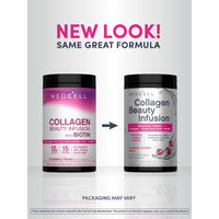Collagen Beauty Infusion – Hyaluronic Acid + Biotin, goût Cranberry Cocktail (11.6 oz / 330 g) – Poudre