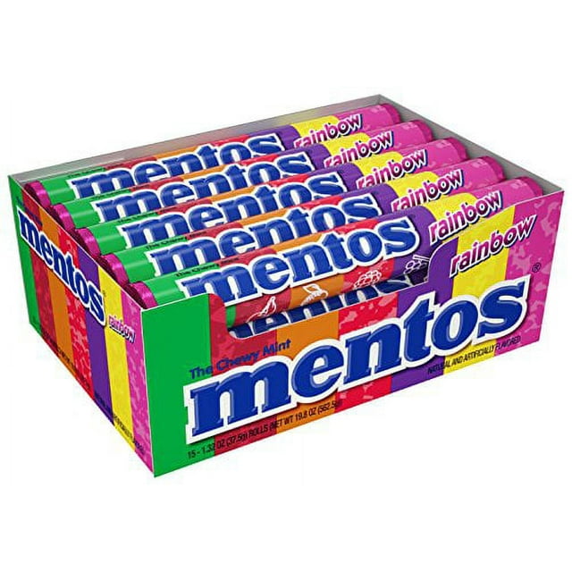 Mentos Chewy Mint Candy Roll, Fruit Flavored