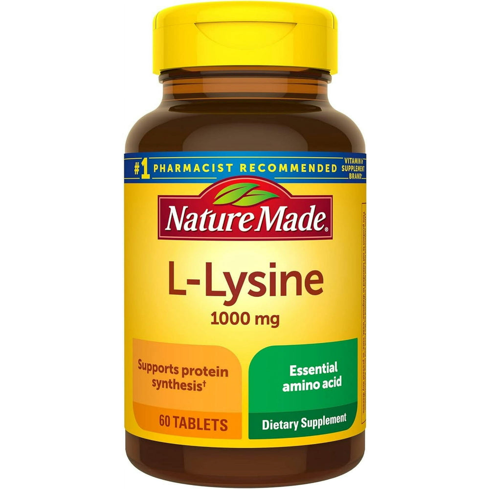 Nature Made L-Lysine 1000 mg Tablets, 60 Count