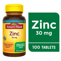 Nature Made Zinc 30 mg – 100 comprimés