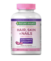 
              Nature's Bounty Hair, Skin & Nails – 250 softgels liquides
            