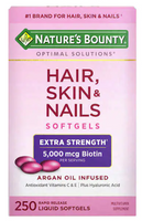 
              Nature's Bounty Hair, Skin & Nails – 250 softgels liquides
            