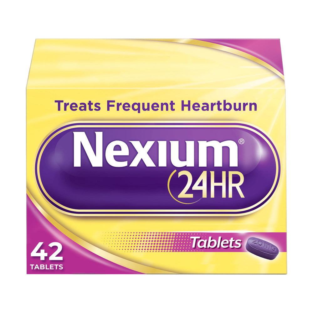 Nexium 24HR Acid Reducer Heartburn Relief Tablets With Esomeprazole Magnesium - 12 Ct