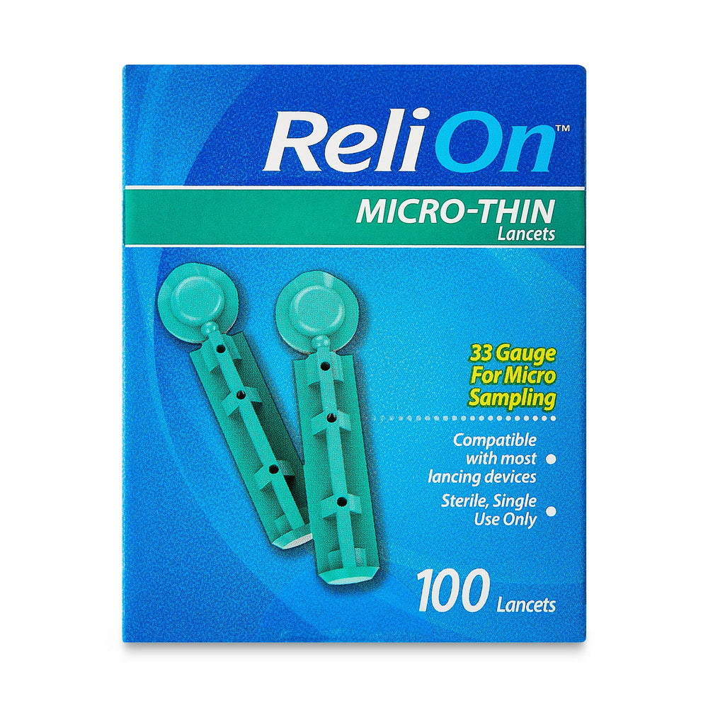 ReliOn Micro-Thin Lancets, 33-Gauge, 100 Counts