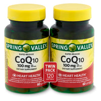 Spring Valley CoQ10 – 100 mg, 60 softgels