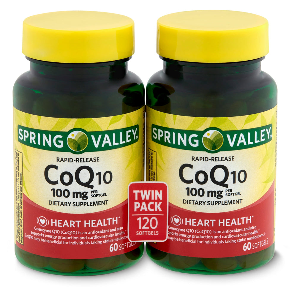 Spring Valley CoQ10 – 100 mg, 60 softgels