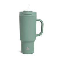 TAL Stainless Steel Hudson Tumbler with Straw 40 fl oz, Sage