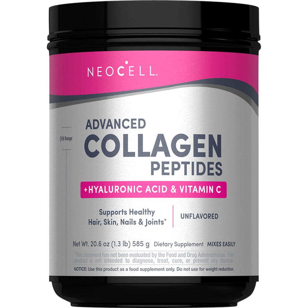 Advanced Collagen Peptides + Hyaluronic Acid + Vitamin C – 20.6 oz (585 g) – Poudre