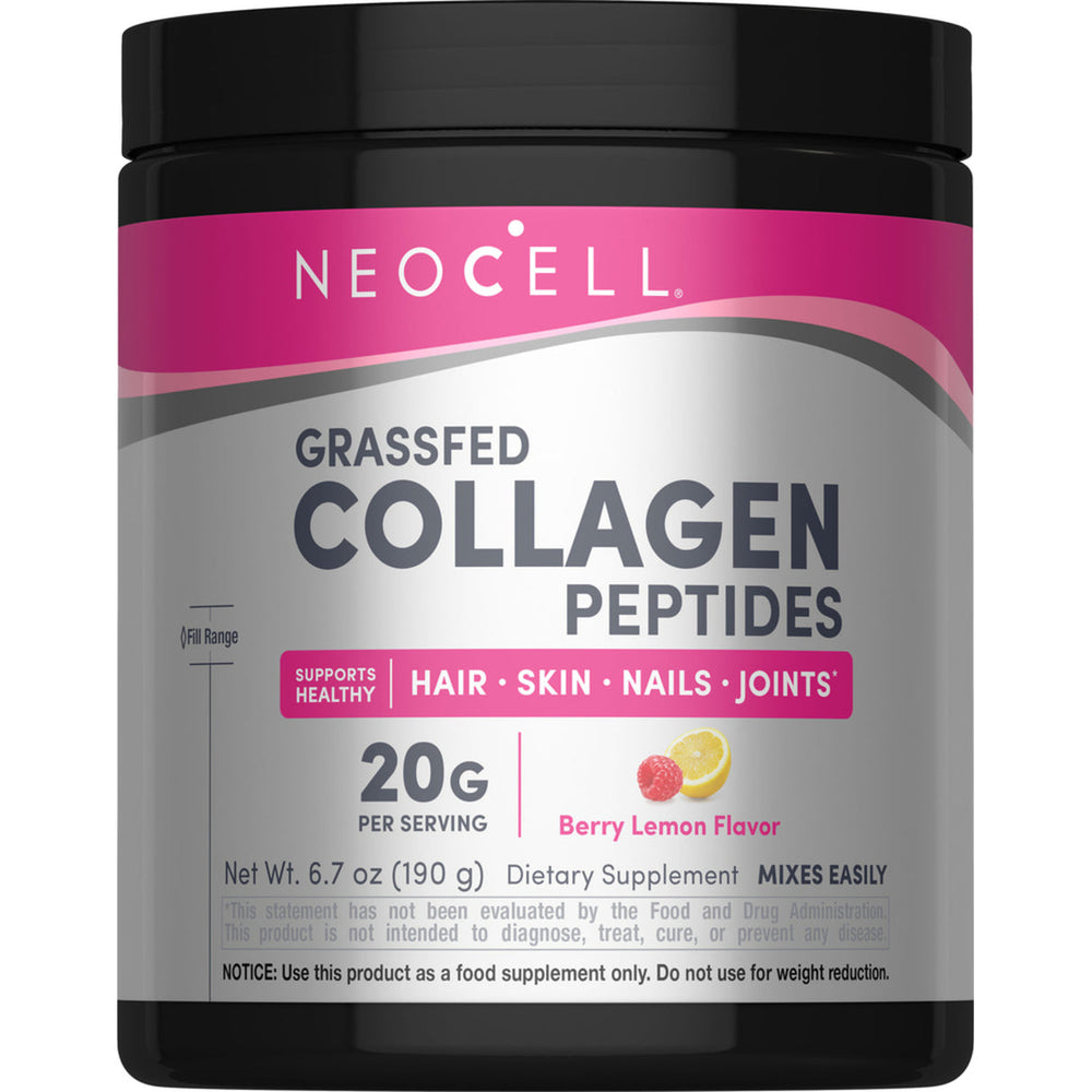 Grassfed Collagen Peptides – Berry Lemon, 6.7 oz (190 g) – Poudre
