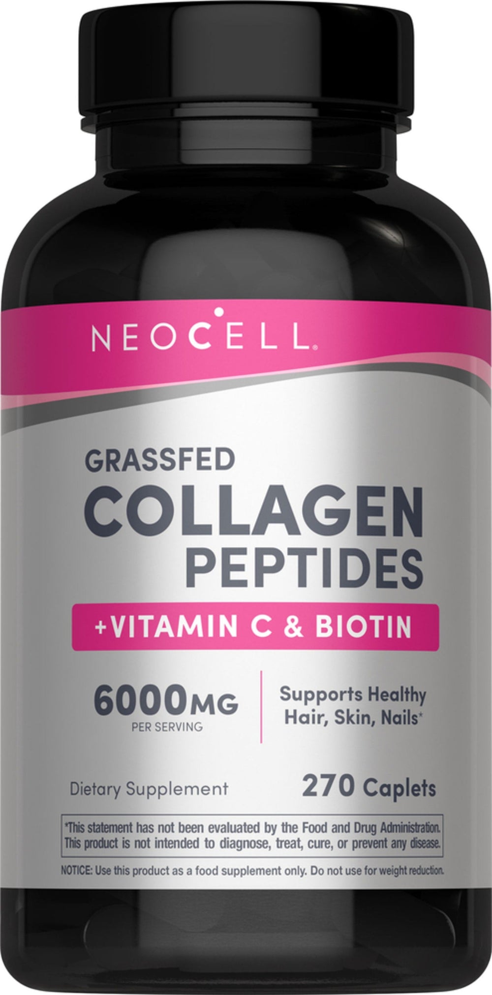 Grassfed Collagen Peptides + Vitamin C & Biotin – 270 caplets