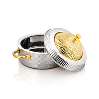 
              Almarjan 32 CM Stainless Steel Hot Pot Silver & Gold - MD-205 B
            