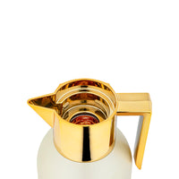 Almarjan 2 Pieces Vacuum Flask Set Beige & Gold - MAG-BEG