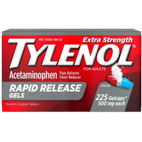 TYLENOL Acetaminophène Gelcaps à libération rapide 500 mg 225ct DLC: AOÛT24