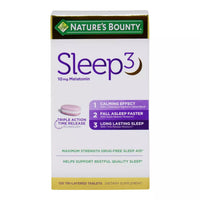 
              DLC:12/2024-Nature's Bounty Sleep3 - 120 comprimés à trois couches-MCI
            