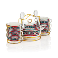 Almarjan 16 Pieces Fonon Collection Soup Set - 7645