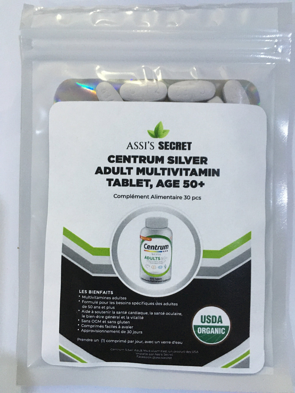 Assi's Secret Centrum Silver Adult Multivitamin Table 50+ / 30g