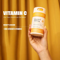 
              Health By Habit Vitamin C Supplement (60 Capsules) - High Strength, 1000mg, Support Antioxidant Levels and Immune Health, Non-GMO, Sugar Free
            