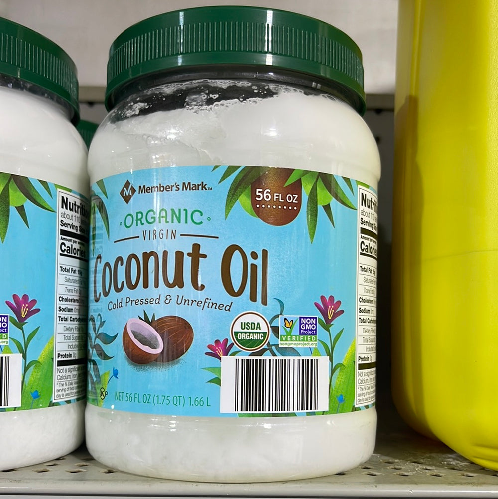 Member's Mark Organic Virgin Coconut Oil (56 oz.)-DLC: Juin26