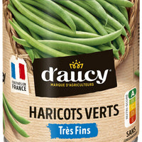 Haricots verts très fins D'aucy 440g DLC: 31-AOUT26