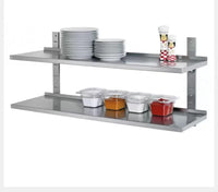 
              Etagère murale en acier inoxydable 140/30cm
            