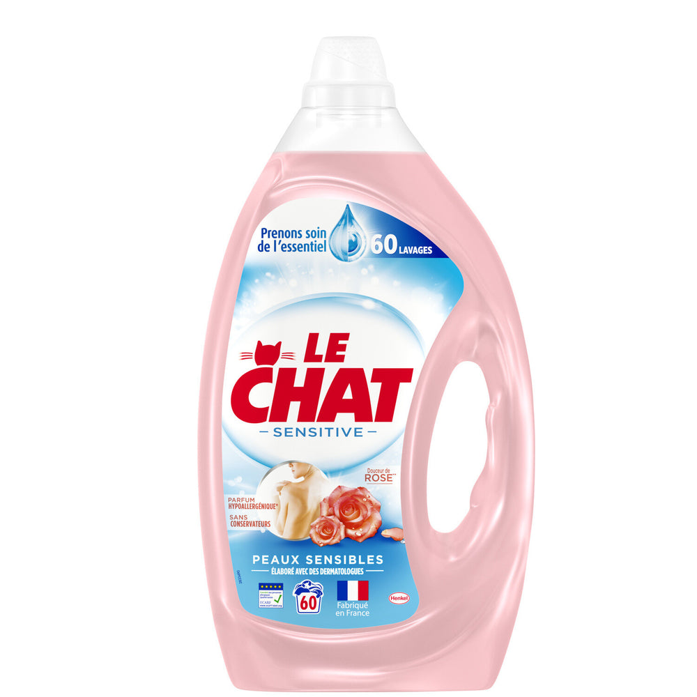 LE CHAT Lessive Liquide Douceur De Rose 3L