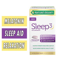 
              DLC:12/2024-Nature's Bounty Sleep3 - 120 comprimés à trois couches-MCI
            