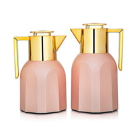 
              Almarjan 2 Pieces Vacuum Flask Set Matt Pink & Gold - MAG-MPG
            