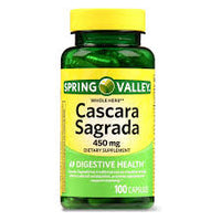 
              Spring Valley Whole Herb Cascara Sagrada Capsules, 450 mg, 100 unités- MCI
            