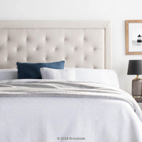 
              Wingback Queen Size Upholstered Headboard Tête 2 places
            