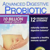 TruNature Advanced Digestive Probiotic, White, 100 Count