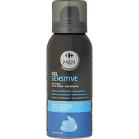 Gel à raser peaux sensibles CARREFOUR le spray de 75mL DLC: 23-DEC25