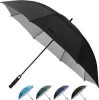 
              Grand parapluie de golf 62/68/72 pouces, extra large, double auvent ventilé, résistant au vent, imperméable, parapluie de golf ouvert automatique pour hommes et femmes et famille
            