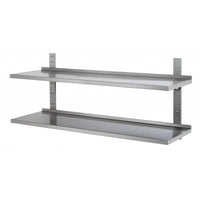 
              Etagère murale en acier inoxydable 140/30cm
            