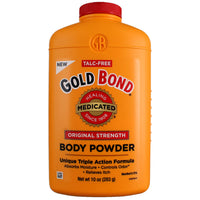 Gold Bond Medicated Talc-Free Original Strength Body Powder, 10 oz/283g DLC: AOÛT24