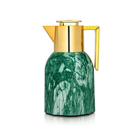 
              Almarjan 2 Pieces Vacuum Flask Set Green Marble & Gold - MAG-MET
            